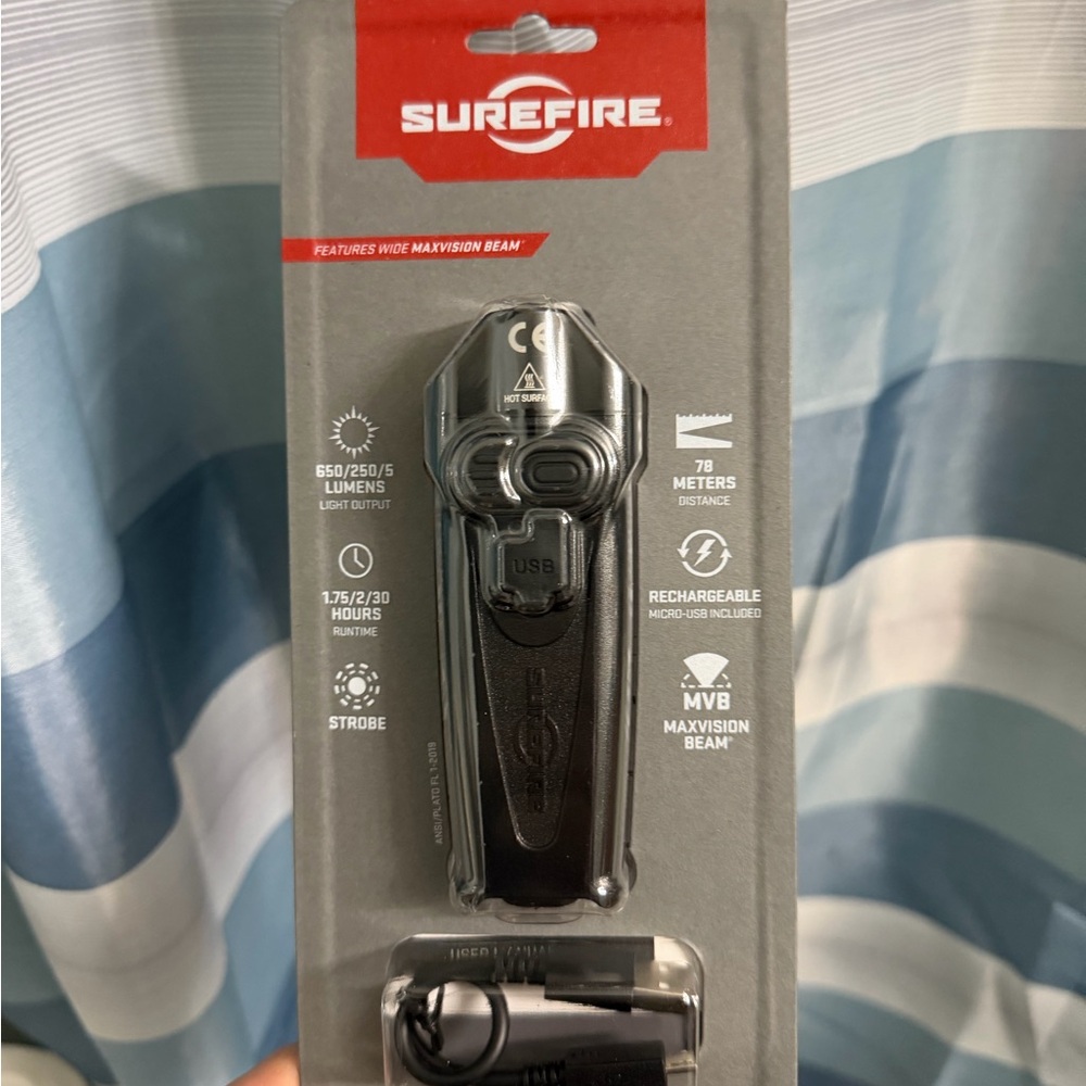 SureFire Rechargeable USB PLR-A Black